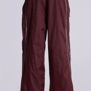 Jaded London Burgundy Track Pants